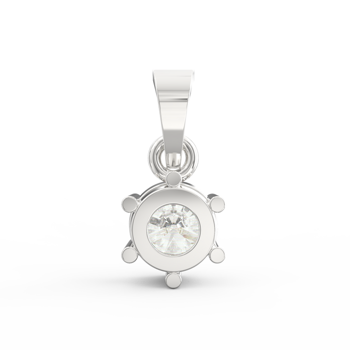 Timeless Charm: Round Brilliant Cut Diamond Solitaire Pendant
