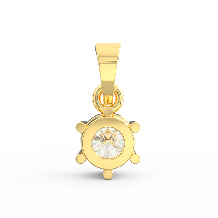 Timeless Charm: Round Brilliant Cut Diamond Solitaire Pendant