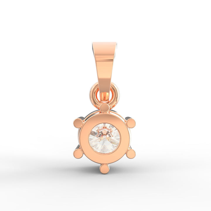 Round-Shaped Solitaire Diamond Pendant