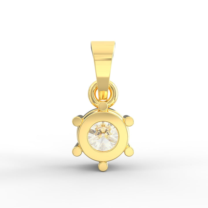 Round-Shaped Solitaire Diamond Pendant