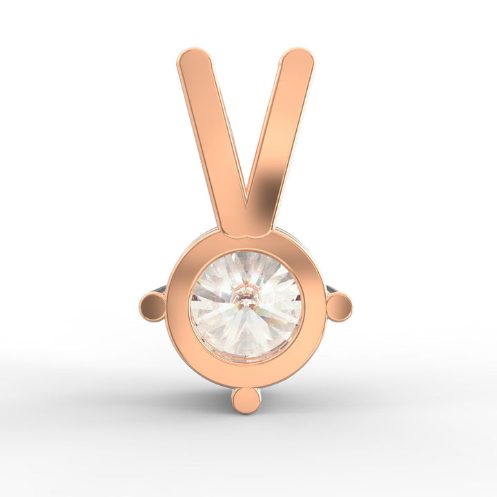 Round-Shaped Solitaire Diamond Pendant