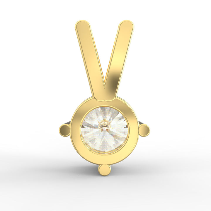 Round-Shaped Solitaire Diamond Pendant