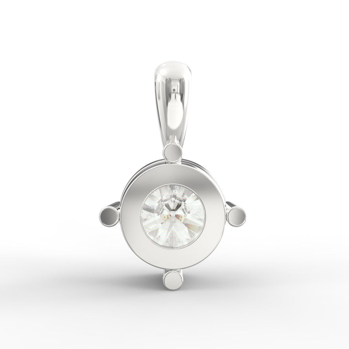 Round-Shaped Solitaire Diamond Pendant