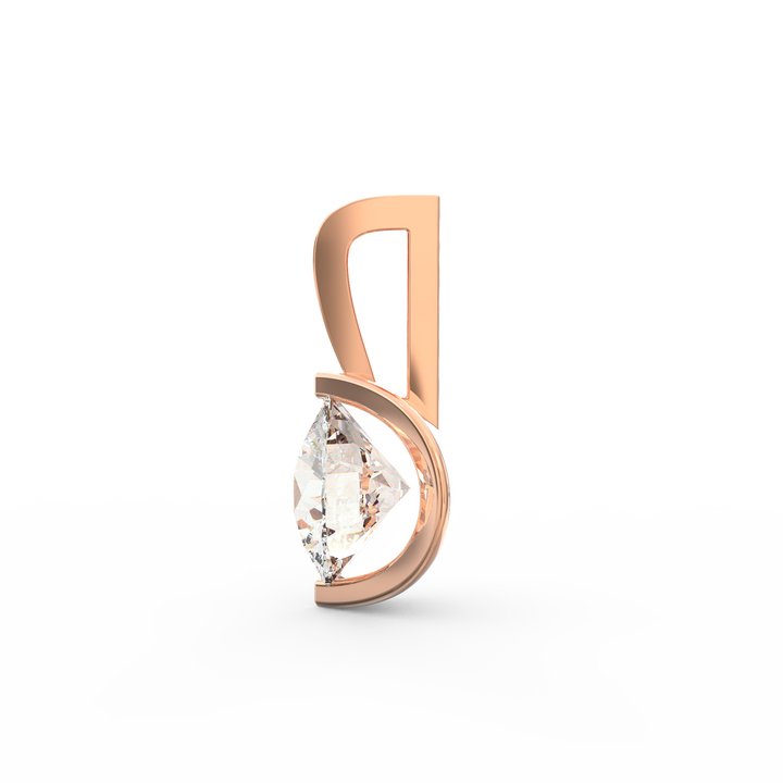 Ethereal Brilliance: Solitaire Diamond Pendant