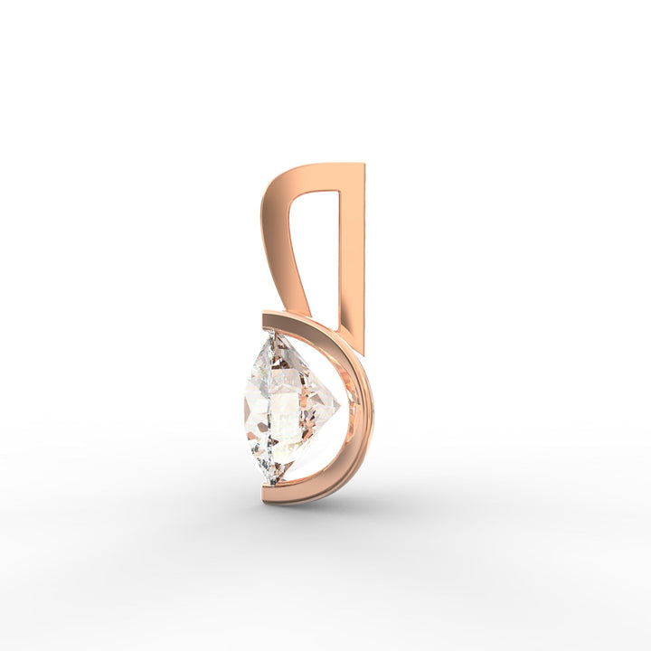 Round-Shaped Solitaire Diamond Pendant