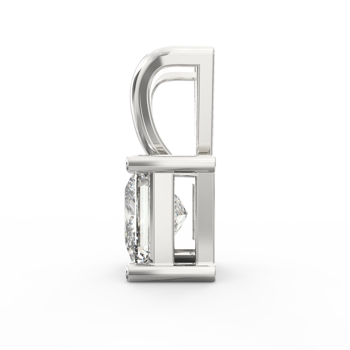 Regal Radiance: Solitaire Princess Cut Diamond Pendant