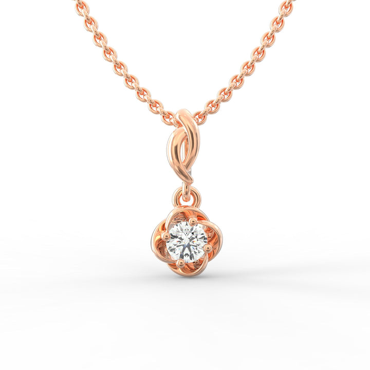 Round-Shaped Solitaire Diamond Pendant