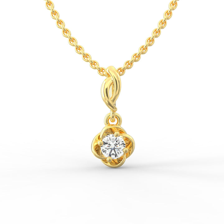 Round-Shaped Solitaire Diamond Pendant