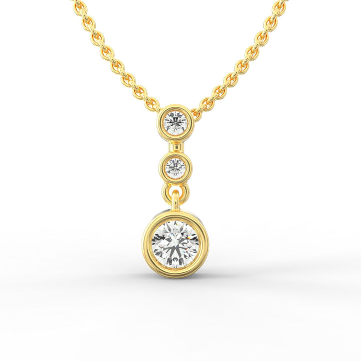 Round-Shaped Solitaire Diamond Pendant