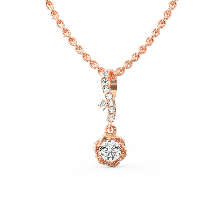Contemporary Glamour: Modern Diamond Pendant