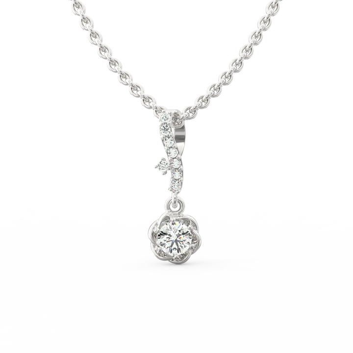 Contemporary Glamour: Modern Diamond Pendant