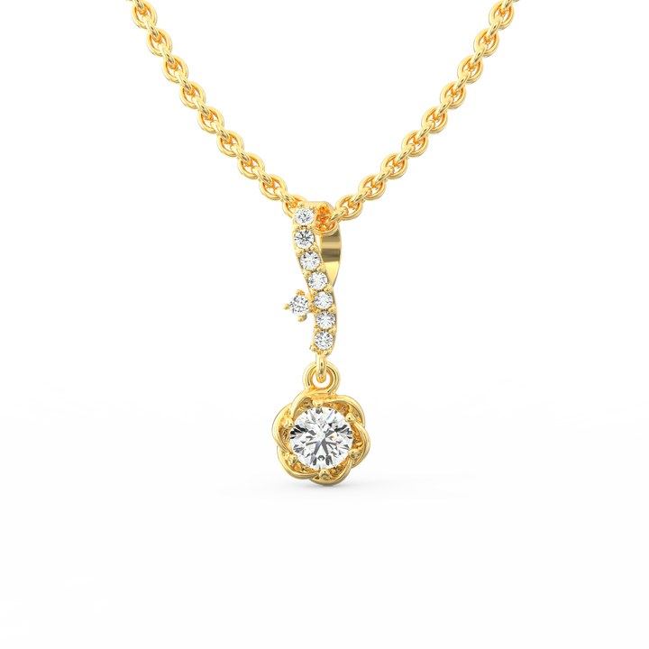 Contemporary Glamour: Modern Diamond Pendant