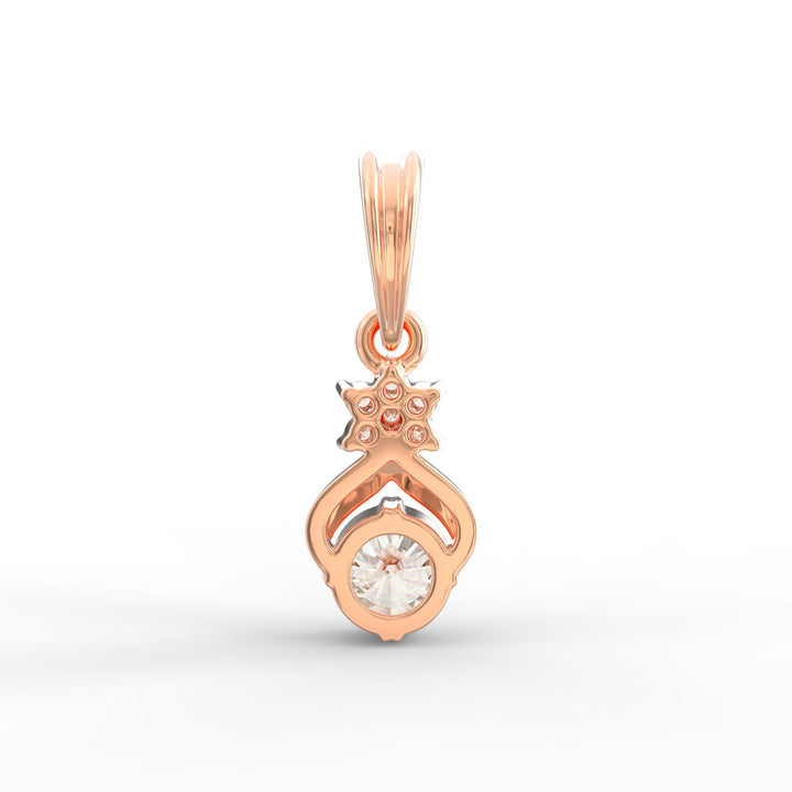 Round-Shaped Solitaire Diamond Pendant