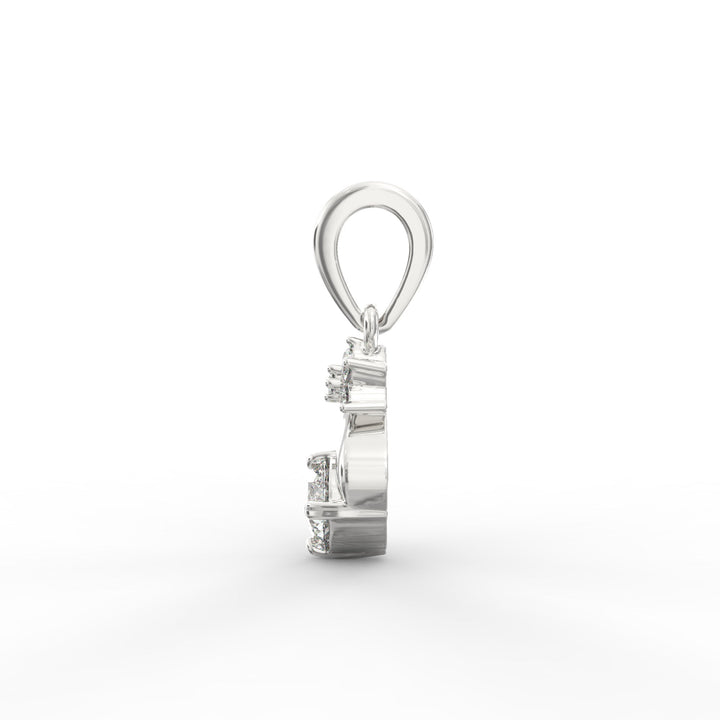 Round-Shaped Solitaire Diamond Pendant