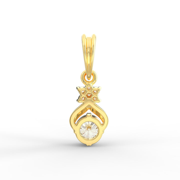 Round-Shaped Solitaire Diamond Pendant