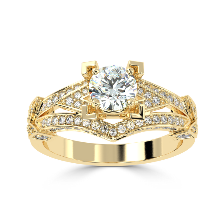 Radiant Brilliance: Solitaire Diamond Wedding Ring