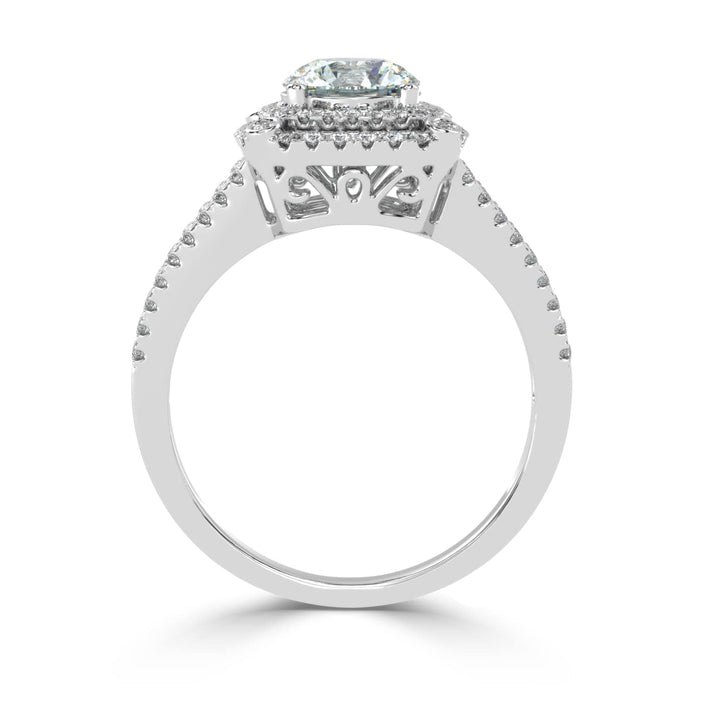 Radiant Crossroads: Solitaire Diamond Ring