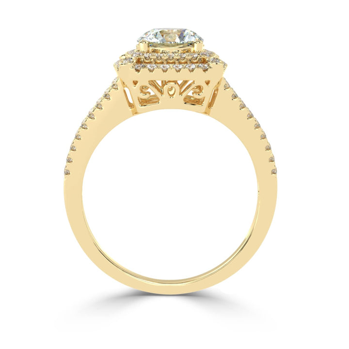 Radiant Crossroads: Solitaire Diamond Ring