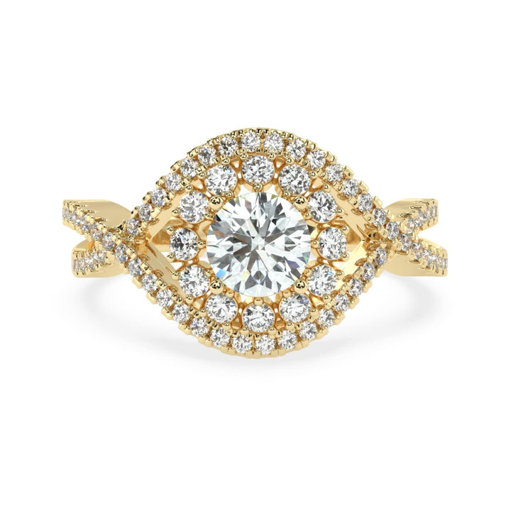 Radiant Crossroads: Solitaire Diamond Ring