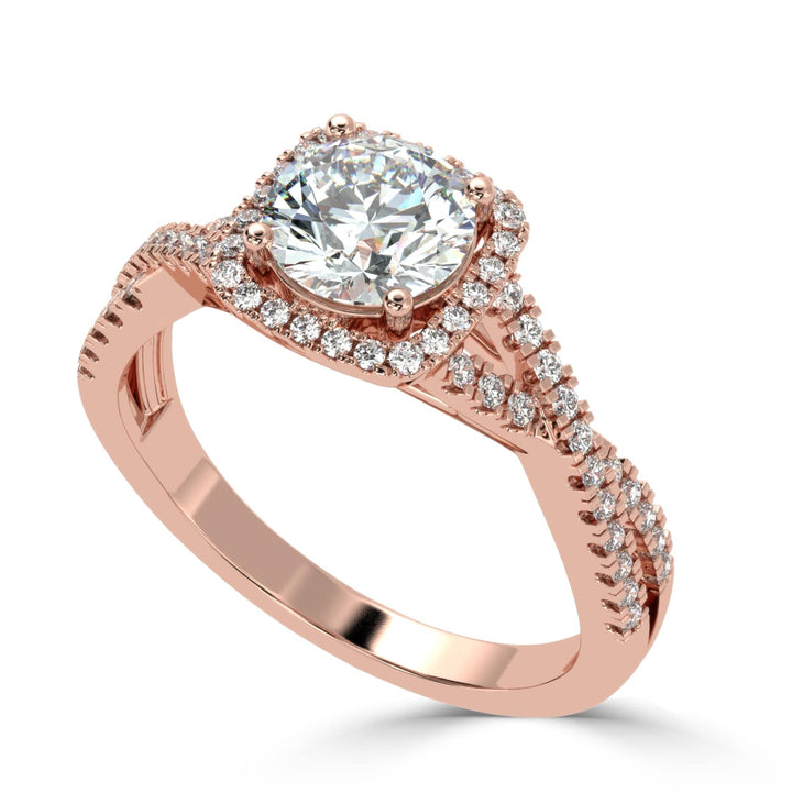 Eternal Enchantment: Diamond Solitaire Wedding Ring