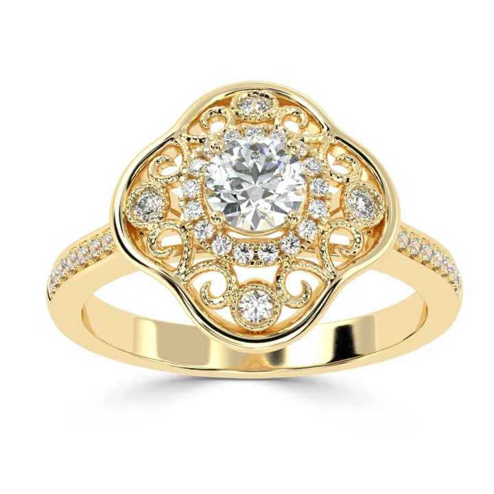 Stellar Radiance: Solitaire Diamond Ring