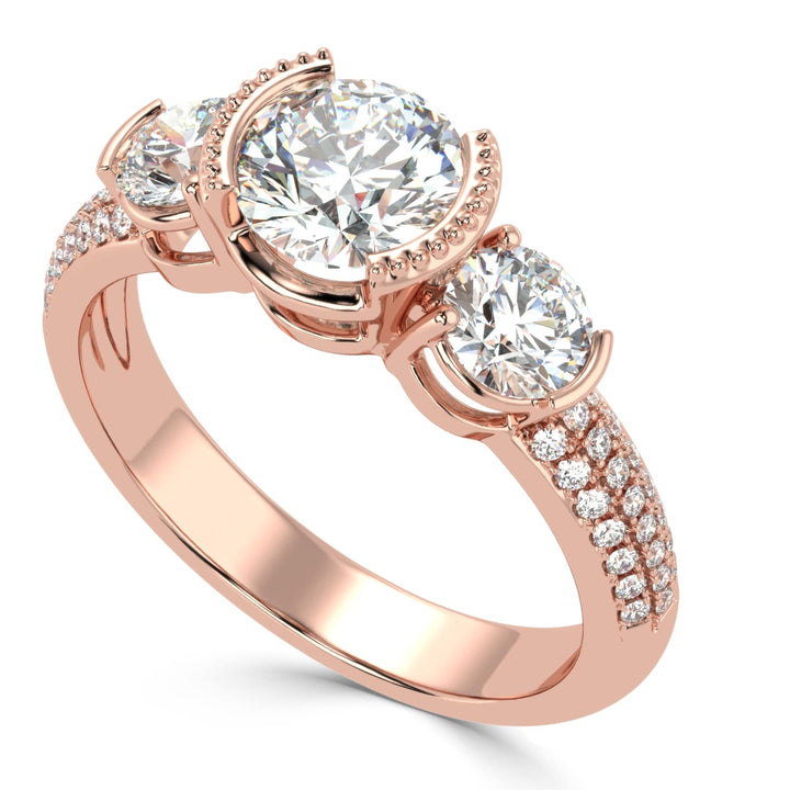 Timeless Trilogy: Three Stone Diamond Ring