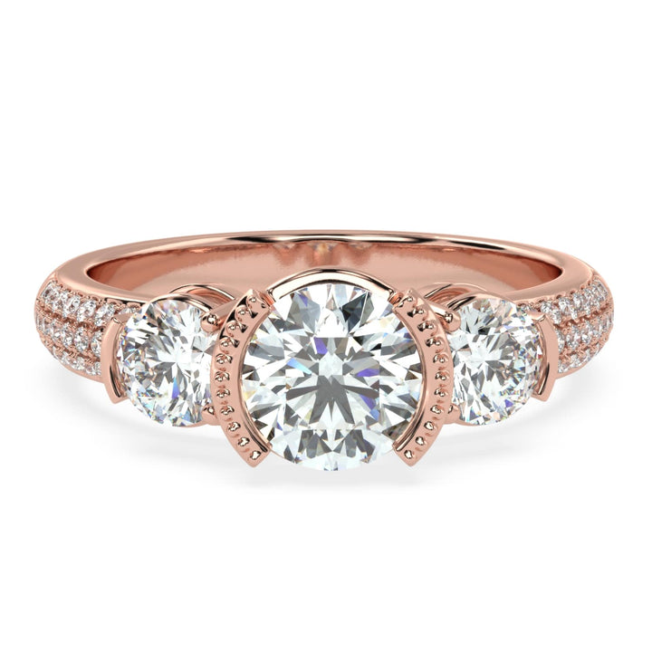 Timeless Trilogy: Three Stone Diamond Ring