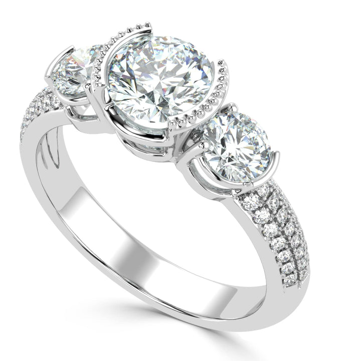Timeless Trilogy: Three Stone Diamond Ring