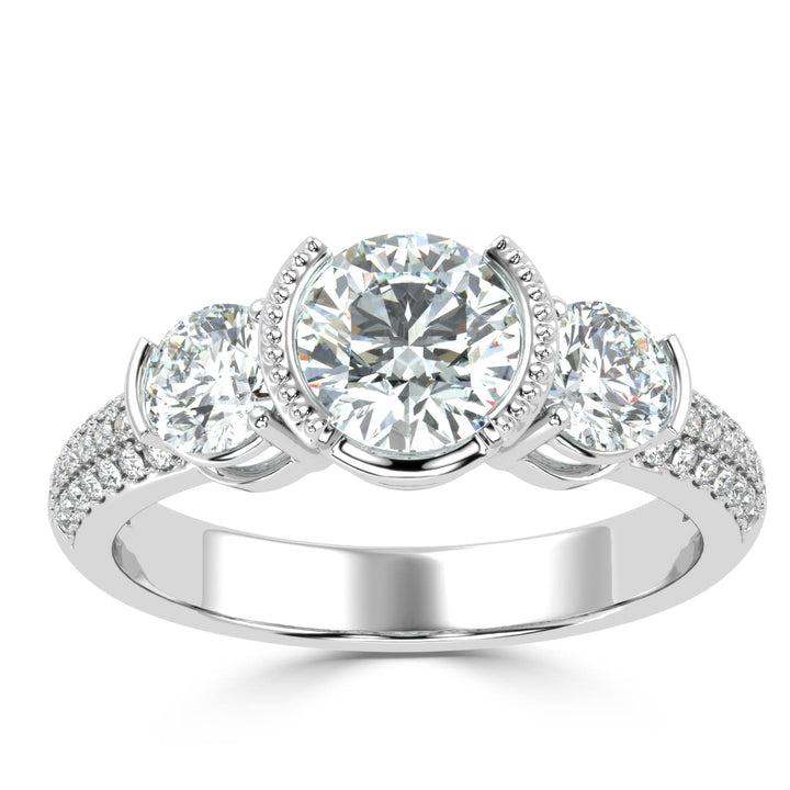 Timeless Trilogy: Three Stone Diamond Ring
