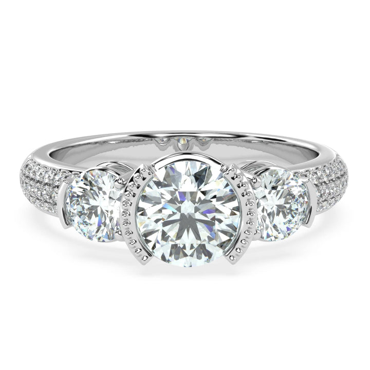 Timeless Trilogy: Three Stone Diamond Ring