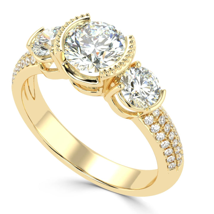 Timeless Trilogy: Three Stone Diamond Ring