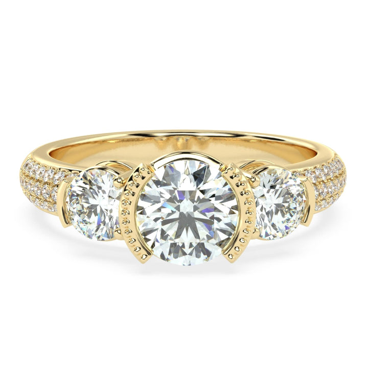 Timeless Trilogy: Three Stone Diamond Ring