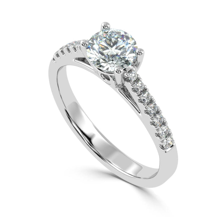 Divya Ratna: The Pristine Solitaire Diamond Ring of Radiant Brilliance