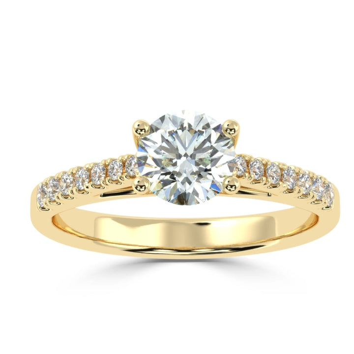 Divya Ratna: The Pristine Solitaire Diamond Ring of Radiant Brilliance