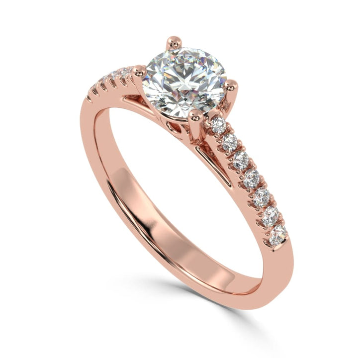 Divya Ratna: The Pristine Solitaire Diamond Ring of Radiant Brilliance