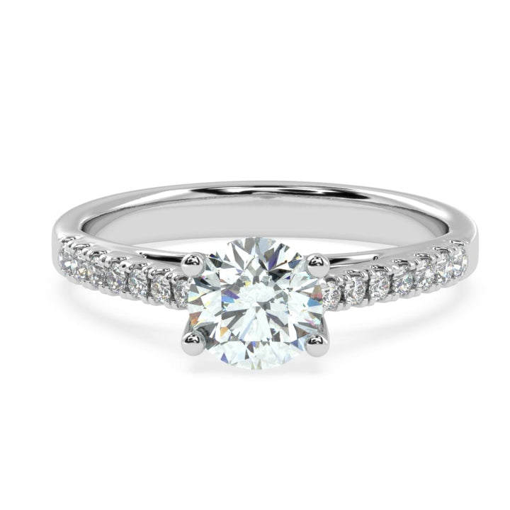 Divya Ratna: The Pristine Solitaire Diamond Ring of Radiant Brilliance