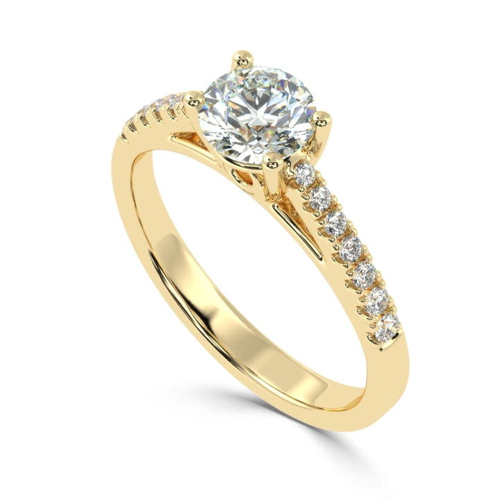 Divya Ratna: The Pristine Solitaire Diamond Ring of Radiant Brilliance
