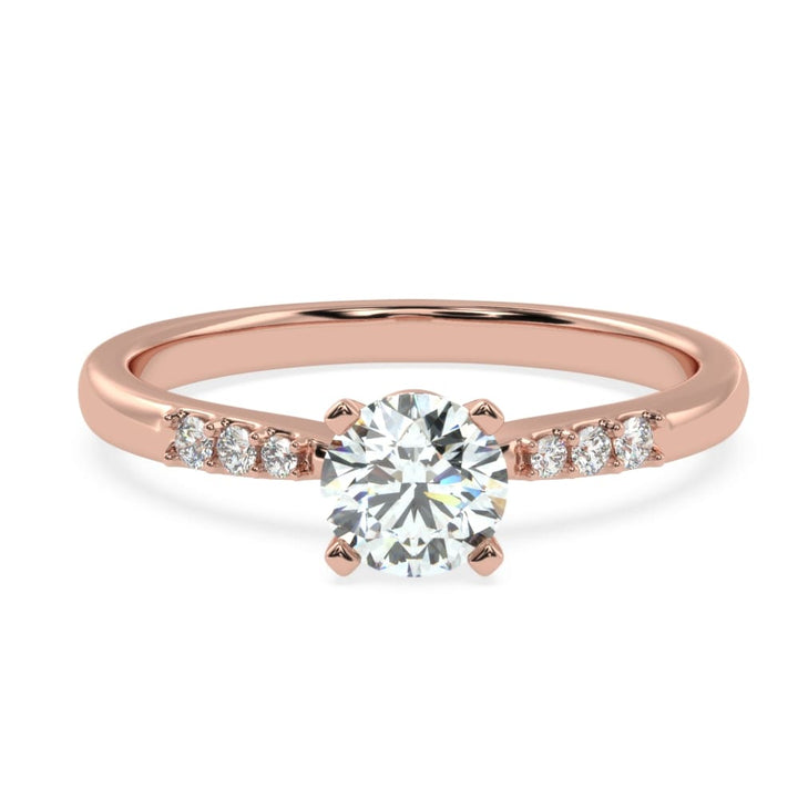 Enchanting Brilliance: The Round Diamond Cascade