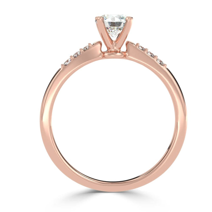 Enchanting Brilliance: The Round Diamond Cascade