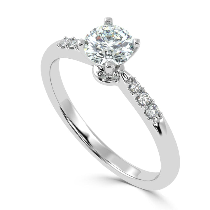 Enchanting Brilliance: The Round Diamond Cascade