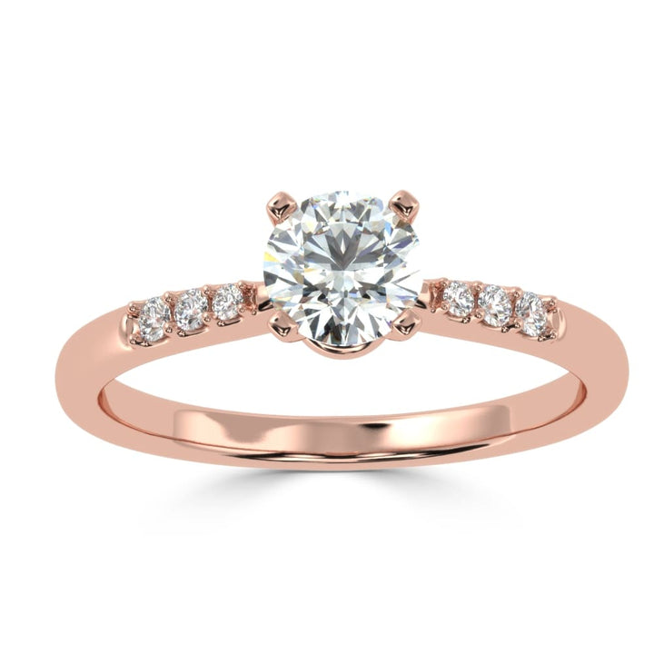 Enchanting Brilliance: The Round Diamond Cascade