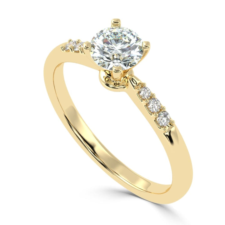 Enchanting Brilliance: The Round Diamond Cascade