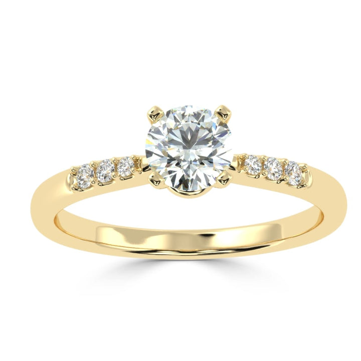 Enchanting Brilliance: The Round Diamond Cascade