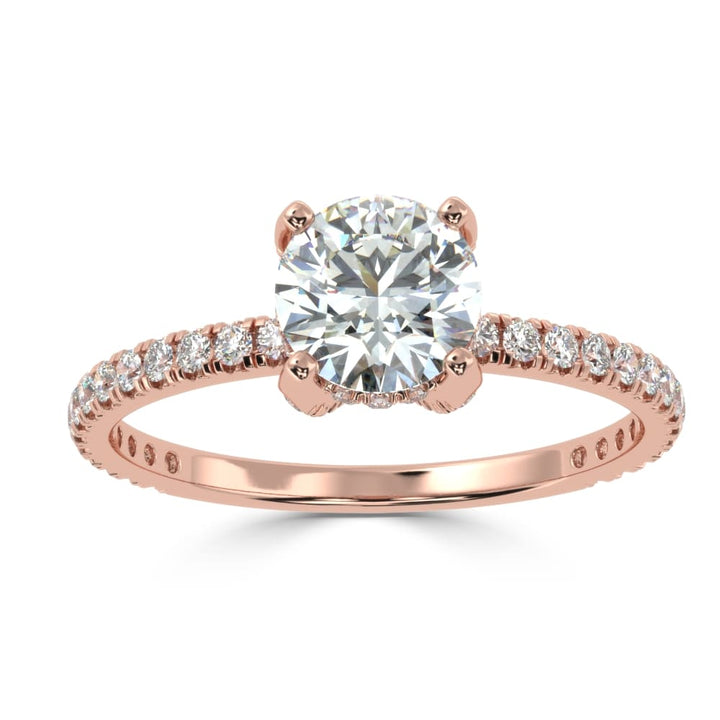Enchanted Allure: The Prong and Micro Pave Solitaire