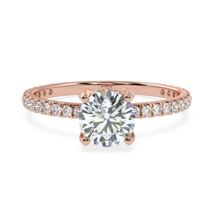 Enchanted Allure: The Prong and Micro Pave Solitaire