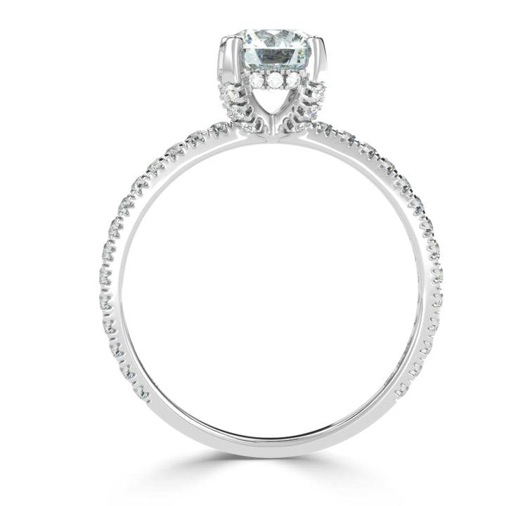 Enchanted Allure: The Prong and Micro Pave Solitaire