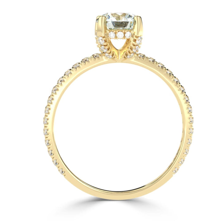 Enchanted Allure: The Prong and Micro Pave Solitaire