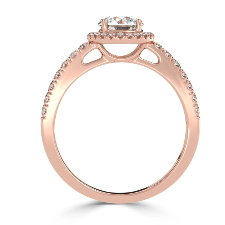 Eternal Brilliance: The Halo and Micro Pave Diamond Solitaire Ring