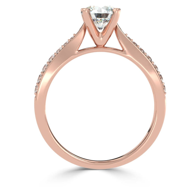 Elevated Splendor: The Raised Prong Solitaire
