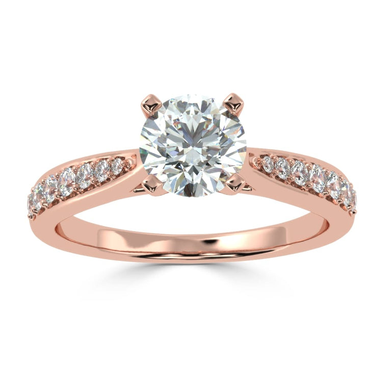 Elevated Splendor: The Raised Prong Solitaire